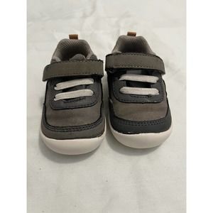 StrideRite Nick Boys Gray Sneaker Size 4 Medium
